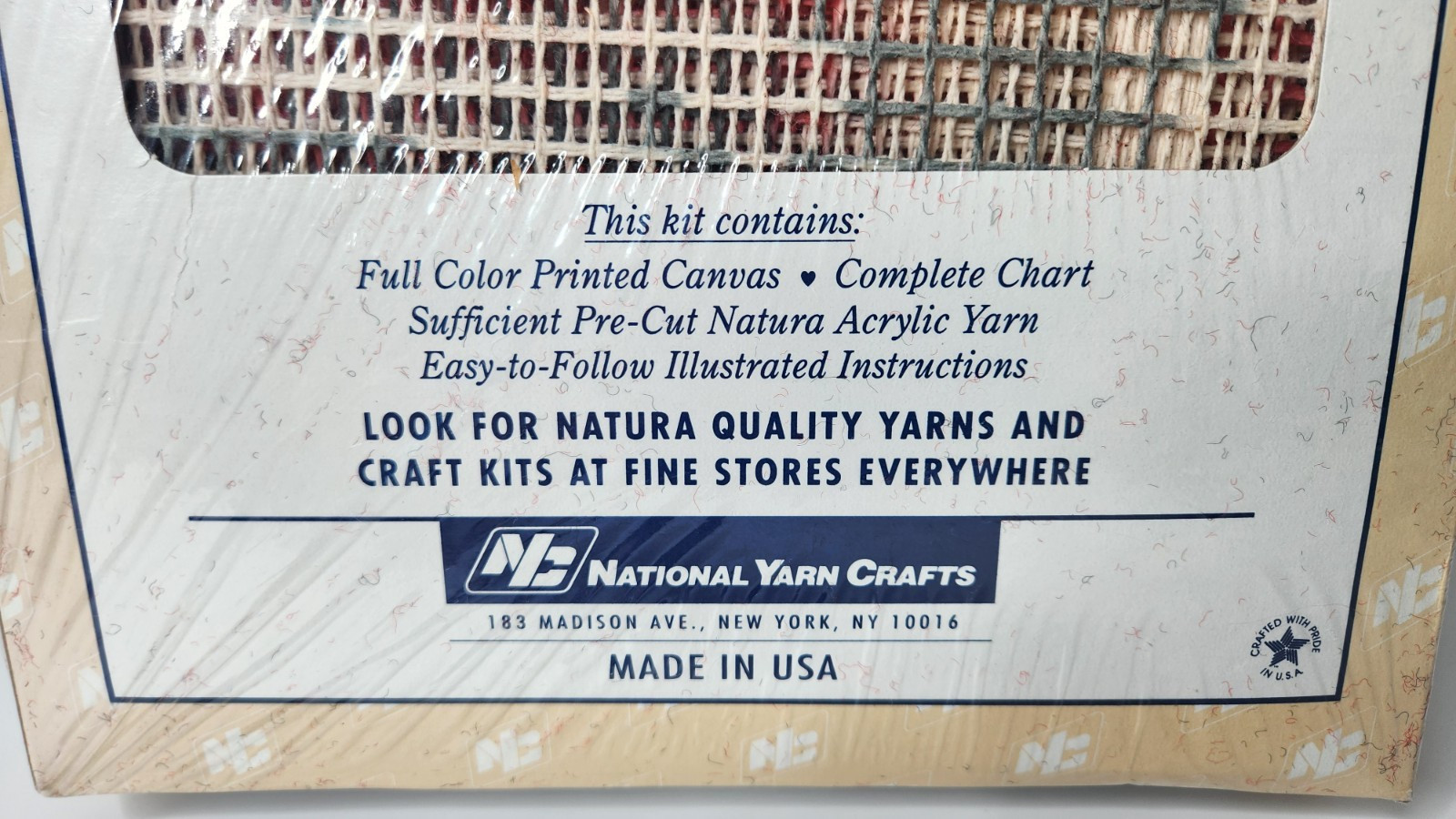 National Yarn Crafts Vintage 1977 R888 Firehouse Pal Latch Hook Kit Damaged Box