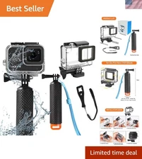 GoPro Hero 5/6/7 Underwater Diving Case with Floating Grip - 147FT Safety