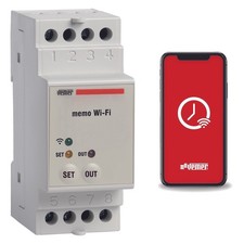 WLAN ZEITSCHALTUHR ASTRONOMISCH PROGRAMMIERBAR TIMER DIN-HUTSCHIENE VEMER MEMO