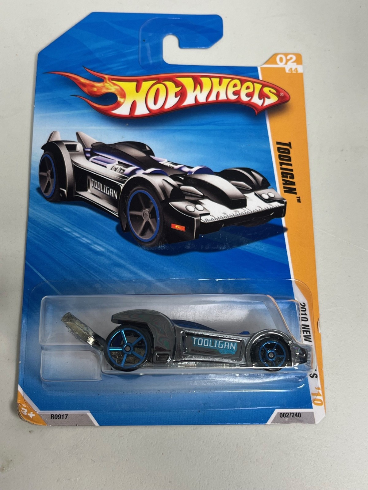 Hot Wheels Chrome Blue Tooligan 2010 New Models 2/44 1:64 #2 A115