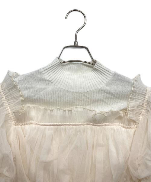 Snidel                    Tulle docking knit pull… - image 3