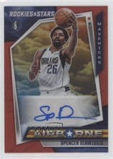 2021-22 Panini Chronicles Airborne Signatures Red Spencer Dinwiddie Auto 07sf
