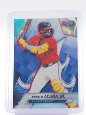 RONALD ACUNA JR 2025 BOWMAN'S BEST AQUA LAVA REFRACTOR /199 #13 BRAVES Q2045