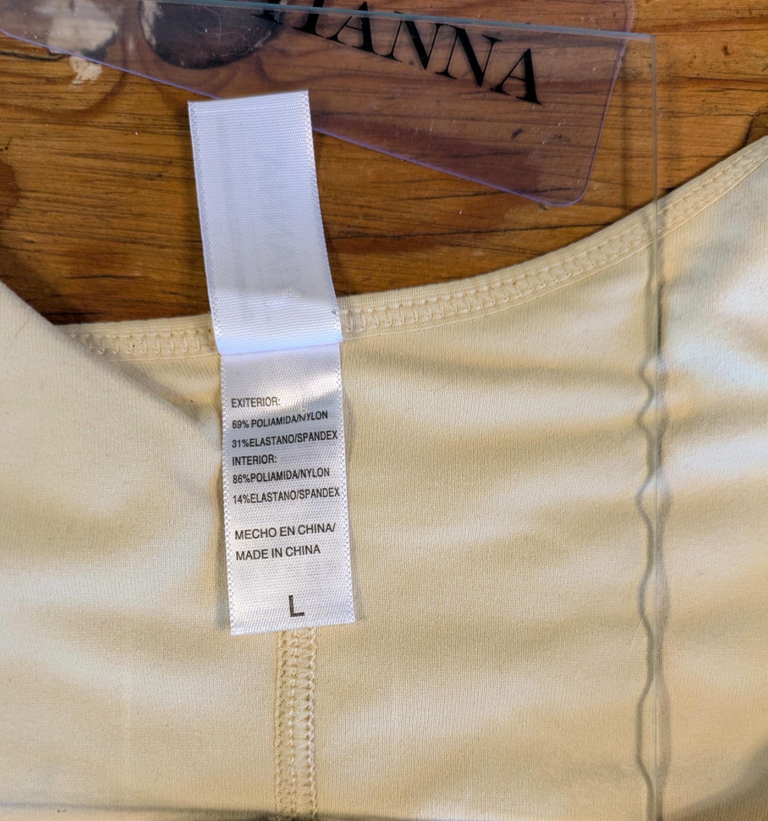 2 NWT YIANNA Shape-wear/Faja Full Body Shaper Size L Black & Beige