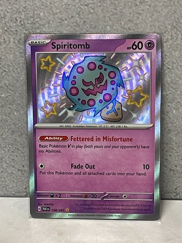 Pokemon Paldean Fates Spiritomb 158/091 (NM)