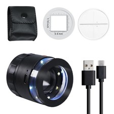 Loupe Magnifier 10x Rechargeable Jewelers Magnifying Glass with LED Light and...