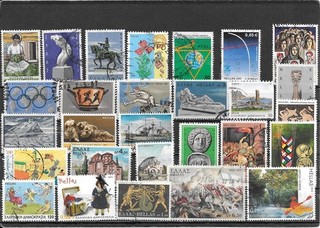 GRIECHENLAND: SCHÖNES KONVOLUT GESTEMPELTE BRIEFMARKEN
