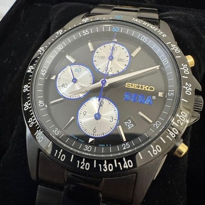 SEIKO SEGA 60th Anniversary Limited Chronograph Watch Black From Japan