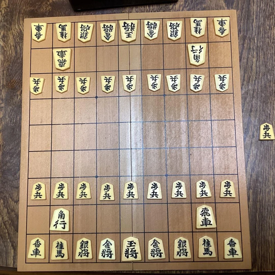 shogi set Japanese chess set one character piece on each #151 Retro Antique #152 - Image 2 of 3
