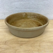 Pampered Chef K076 DEEP DISH BAKER Unglazed Stoneware 8" Round  1.5" Deep