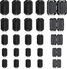 25Pcs Ferrite Chokes Ferrite Beads Snap on RFI EMI Noise Suppressor Cable Clip f