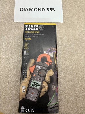 Klein Tools HVAC Clamp Meter True RMS 750V 600A CL445 | 3786
