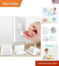 Child Safety Socket Covers 45 Pack - Innovative Pull Handle Design for Easy Use
