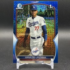 Arnaldo Lantigua 2023 Bowman 1st Mega Blue Mojo Refractor /150 Dodgers BCP-242