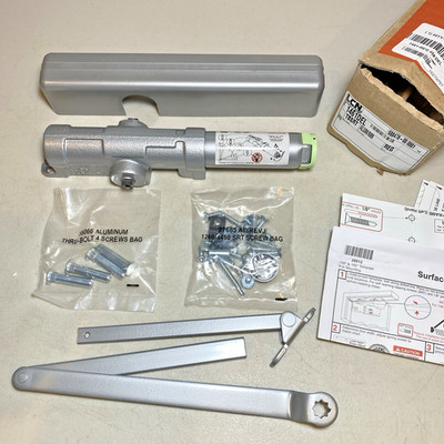 LCN 1461 DEL AL Door Closer, Delayed Action, Non-Handed Aluminum Finish NEW