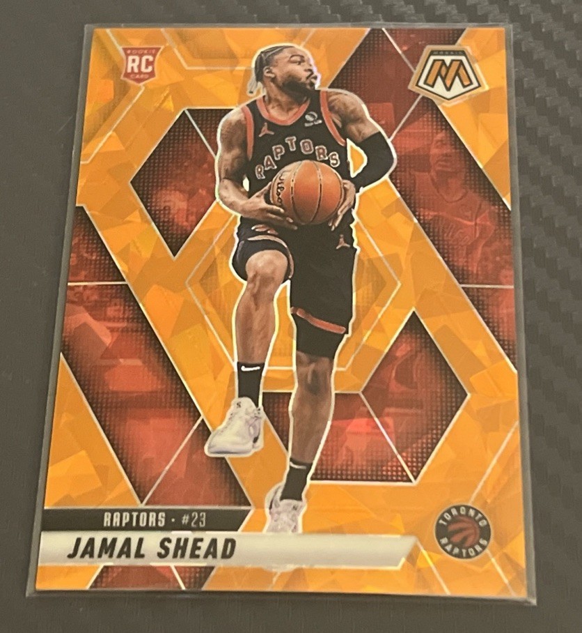 2024-25 Panini Mosaic Rookies Jamal Shead #201 Orange Ice Mosaic Prizm 19/49