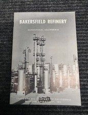 Vintage 1950's Bakerfield Refinery Standard Oil Company Brochure Booklet