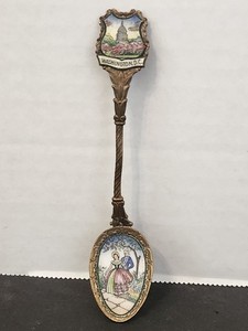 Vintage Washington D.C. Spoon Enamel Pics Of The Capital and George and...
