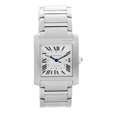 Cartier Wsta0067 Tank Francaise Stainless Steel Large Watch Full Set 2