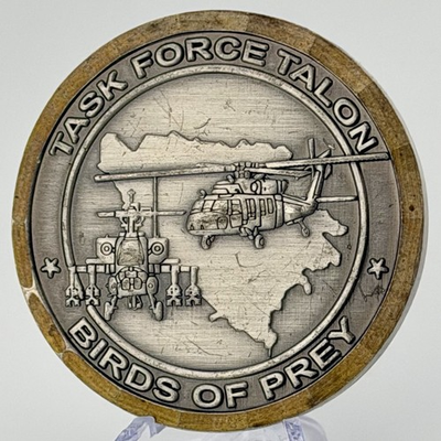 #ad Task Force Talon Birds of Prey NATO SFOR 12 Bosnia Challenge Coin RARE $129.99