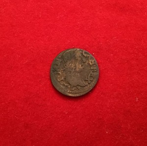 1664 Poland  Lithuania Commonwealth 1 Shilling Coin John II Casimir Vasa