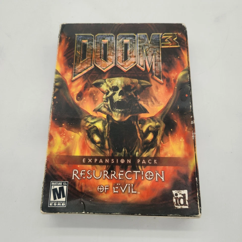 DOOM 3 Expansion Pack Resurrection of Evil PC Big Box Complete in Box - Image 2 of 4