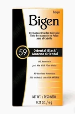 Bigen Permanent Powder Hair Color 59 Oriental Black