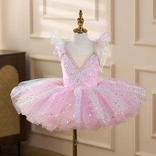 Kids Ballet Dress Performance Outfit SoftTulle Puffy Princess Dance Costume