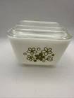 Vintage 1970s Pyrex Spring Blossom Crazy Daisy 501 B 1 1/2 Cup Refrigerator Dish