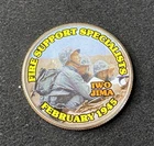 Colorized Kennedy Half Dollar Iwo Jima Fire Support Specialists Free Shipping
