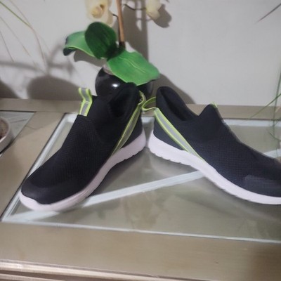 All in Motion Toddler Fin Slip-On Performance Fashion Sneakers Black/Lime Sz 13