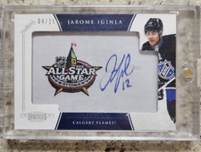 2011-12 PANINI DOMINION JAROME IGINLA ALL STAR PATCH AUTOGRAPHED  /15 AUTO