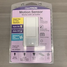 Lutron Motion Sensor Single Pole/3 Way MS-OPS5MH White 120V - NEW SEALED