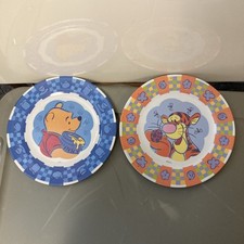 Lot Of 2 Disney Winnie The Pooh Plates 11" Zak Designs Pooh  Tigger Melamine