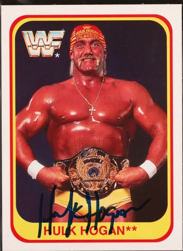 Carte à Collectionner Hulk Hogan - WWF Merlin 1991 #92, édition Allemande