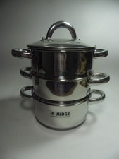 Judge 3-tier stainless steel steamer set  16 Cm X 26 Cm. Perfect for one Person
