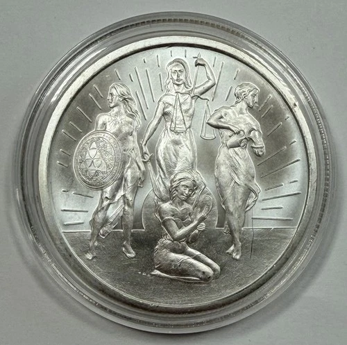 2020 Silver Shield 1 oz .999 Silver Round - Rising Virtues - BU -  In Capsule