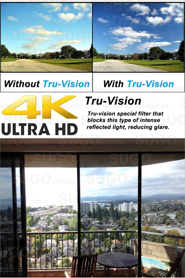 Película para ventana de espejo unidireccional plateada 35 tinte reflectante tinte privacidad 36" x 50 pies Foto 4 de 4