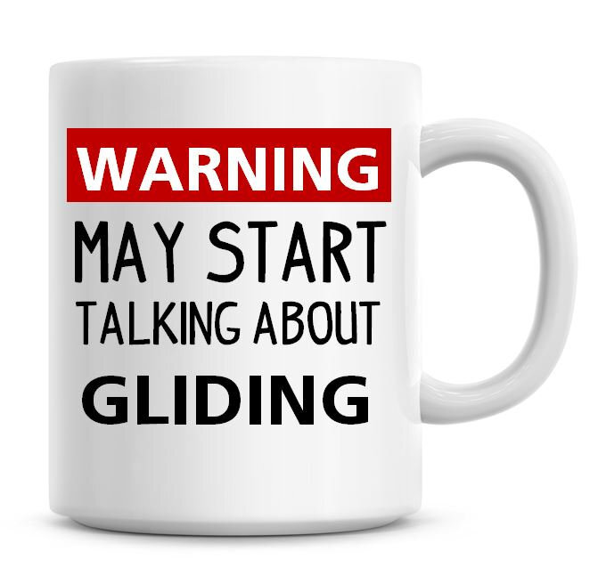 Funny Gliding Coffee Mug Warning May Start Talking Humor Gift  
