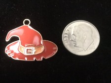 Witch Hat Halloween enamel Bangle Pendant charm or Necklace Charm