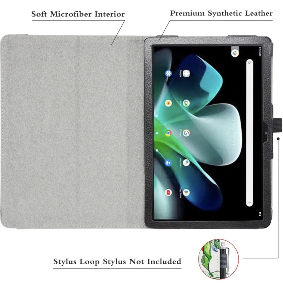 Acer Iconia One 10 B3-A30 Case, PU Leather Folio 2-folding Stand Cover Love Tree - Image 3 of 4