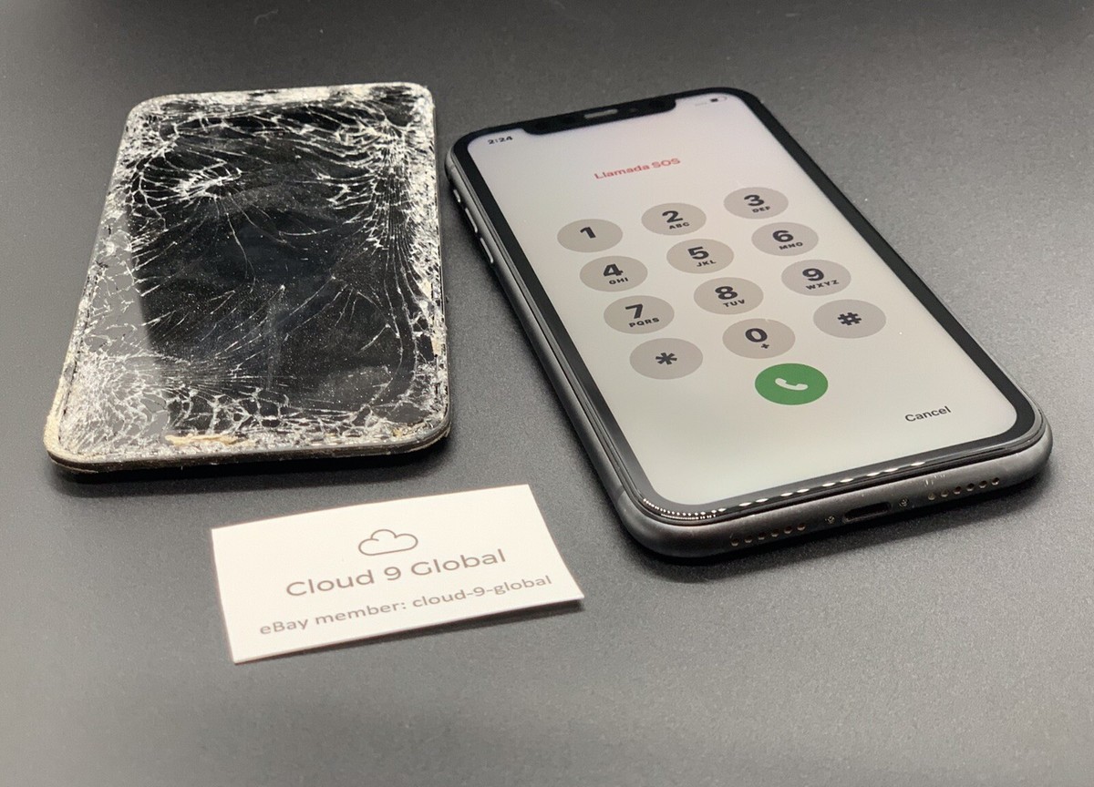 Apple iPhone 11 Pro Max Cracked Glass Broken OLED Screen Repair