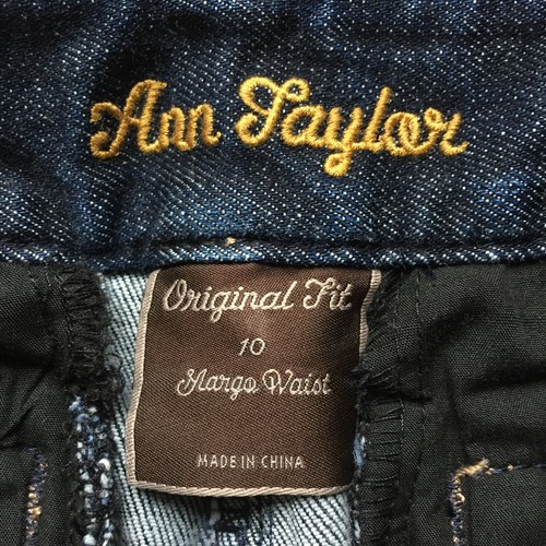 Ann Taylor Original Fit Margo Waist Bootcut Denim Jeans, Women's 10 (Navy Denim) - Picture 8 of 8