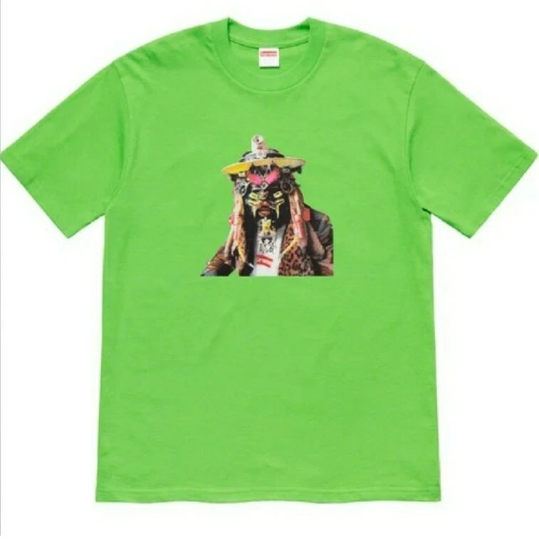 SS20 Supreme X Rammellzee Vert T Shirt Taille L T Shirt Nouveau Et non Ouvert