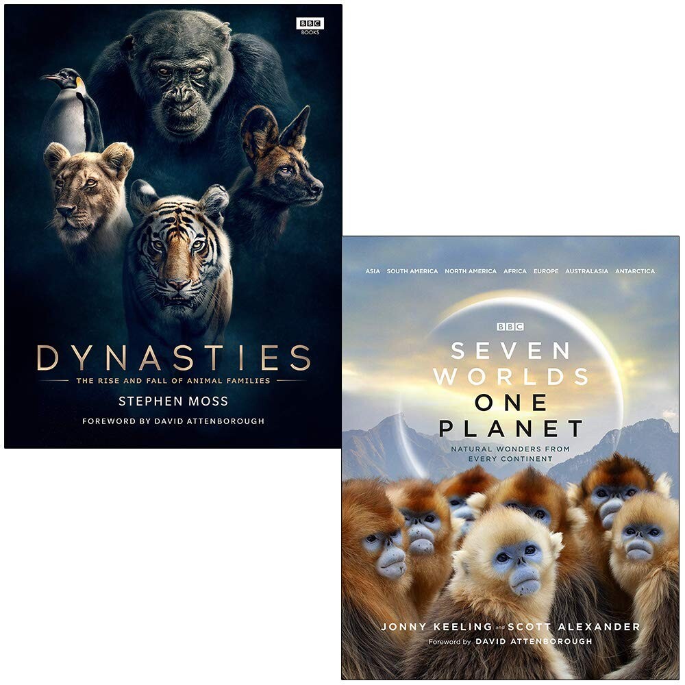 Dynasties & Seven Worlds 2 Books Collection Set Animals Habitats & Biology New - Image 3