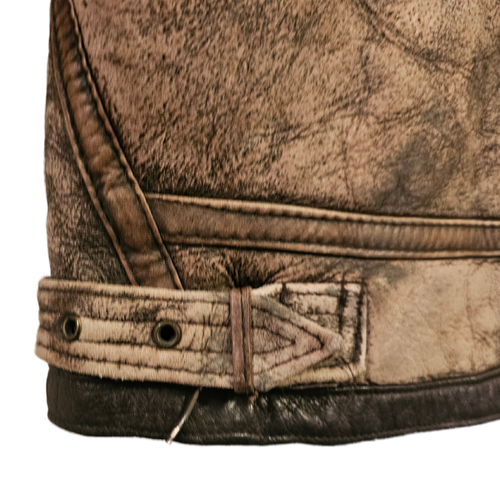 Vintage Aviation Co Aviator B-3 Flight Leather Sheepskin Shearling Bomber Jacket - Picture 8 of 10