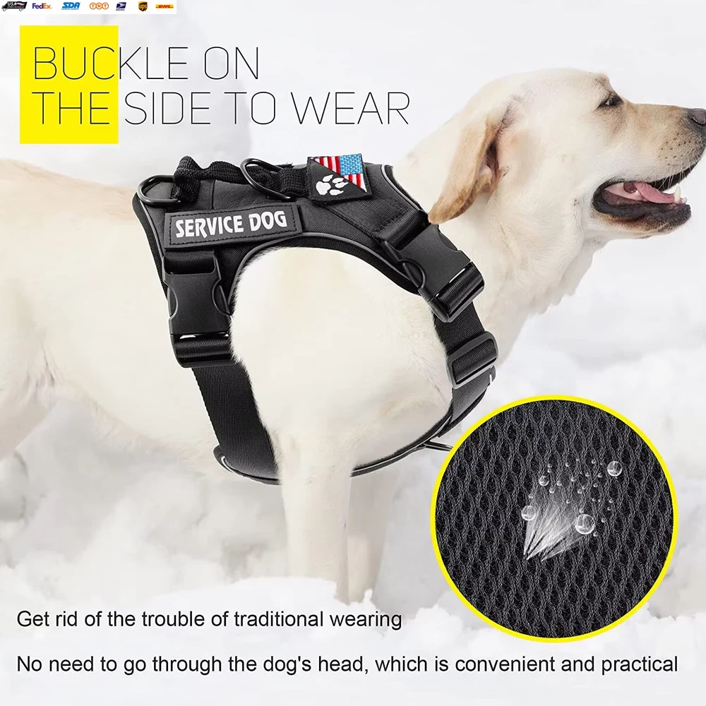 Dog Harness and Leash Set, Escape Proof No Pull Dog Vest Harness with Reflective