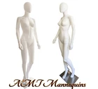 Female Sexy mannequin+ metal stand, full body plastic, White manikin