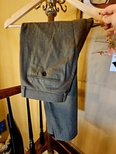 Ralph Lauren Purple Label Italy Military Green Slim Cut Wool Dress Pants 995