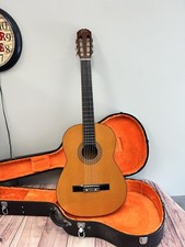 Goya G110 Guitar. W/ Vintage Original Hard Case, Orange Interior. 1970s.